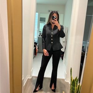 Ted Baker London Black suit jacket - size 2 with gold buttons, gently used